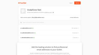 Vodafone Net - email addresses & email format • Hunter - Hunter.io