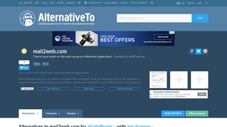 mail2web.com Alternatives and Similar Websites and Apps ...