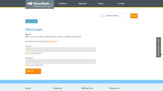 DirectMail.com™ - Client Login
