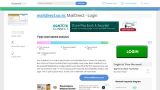Access maildirect.co.in. MailDirect - Login