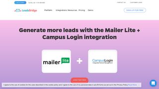 Generate more leads with the Mailer Lite + Campus Login integration ...