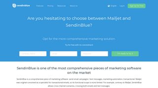 Compare Mailjet to SendinBlue - Email Marketing & Marketing ...