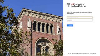 Sign In - USC