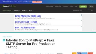 Introduction to Mailtrap: A Fake SMTP Server for Pre-Production Testing