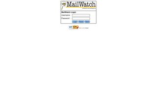 MailWatch Login Page