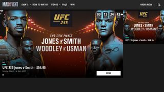UFC, Boxing, WWE and Entertainment Events | MAIN EVENT