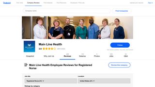 Working as a Registered Nurse at Main Line Health: Employee ...