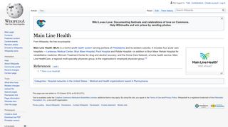 Main Line Health - Wikipedia