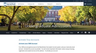 Activate Your Accounts - Page 2 of 2 - Undergraduate Admissions ...