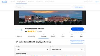 Working at MaineGeneral Health: 124 Reviews | Indeed.com