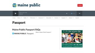 Passport | Maine Public