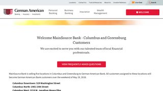 Welcome MainSource | German American Bank