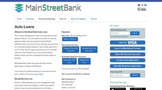 Auto Loans - MainStreet Bank