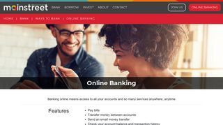 Online Banking | Mainstreet Credit Union