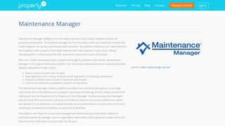 Maintenance Manager | PropertyMe