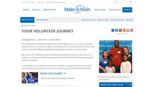 Your Volunteer Journey | Ways To Help | Make-A-Wish® Illinois