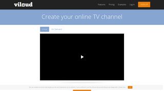 Viloud - Create your online TV channel