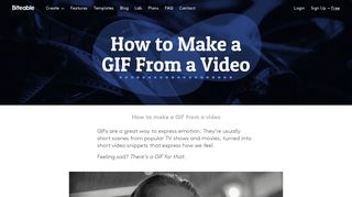 How To Make A GIF From A Video | Biteable