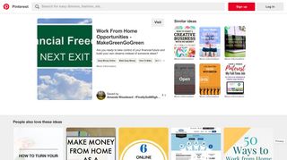 Check out MakeGreenGoGreen's Work From Home Opportunities at ...