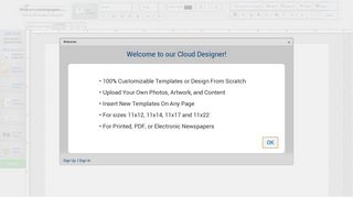 MakeMyNewspaper's Cloud Designer