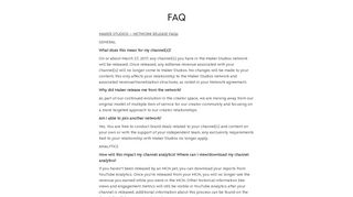 FAQ | Maker Studios