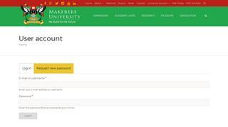 User account | Makerere University