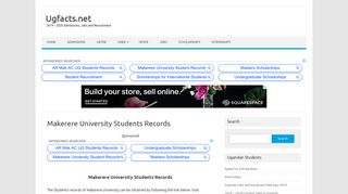 Makerere University Students Records - Ugfacts.net