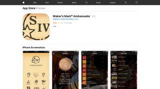 Maker's Mark® Ambassador on the App Store - iTunes - Apple