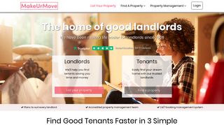 MakeUrMove: Online Letting Agent For Private Landlords & Tenants