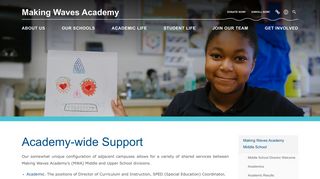 Academy-wide Support - Making Waves Academy