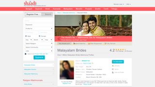 Malayalam Brides - No 1 Site for Malayalam Brides, Matrimony ...