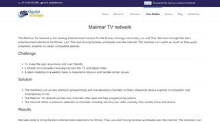Case Study Malimar TV Network - Objectsol Technologies
