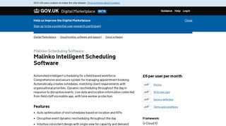 Malinko Intelligent Scheduling Software - Digital Marketplace