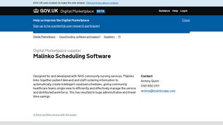 Malinko Scheduling Software – Digital Marketplace