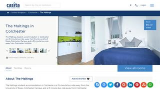 Student Accommodation in Colchester at The Maltings | Casita.com