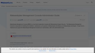 Malwarebytes Management Console Administrator G... | Official ...