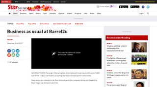 Business as usual at Barrel2u - Nation | The Star Online
