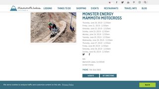 Monster Energy Mammoth Motocross | VisitMammoth.com (Official ...