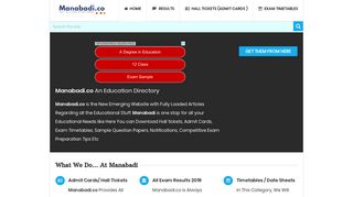 Manabadi® - Results, Hall Tickets, Time Tables 2019 Manabadi.com.co