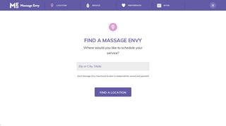 Online Scheduling | Massage Envy