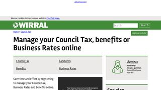Manage your Council Tax, benefits or Business Rates online | www ...