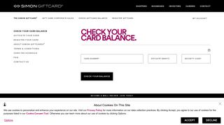 Check The Balance On Your Simon Giftcard - Simon Malls