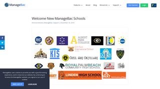 Welcome New ManageBac Schools - ManageBac