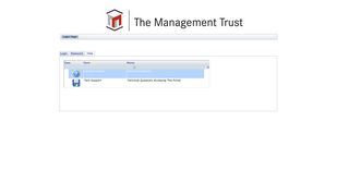 The Management Trust : Login Page