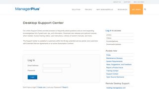 Desktop Support | ManagerPlus