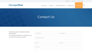 Contact | ManagerPlus