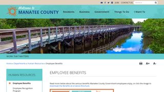Employee Benefits - Manatee County