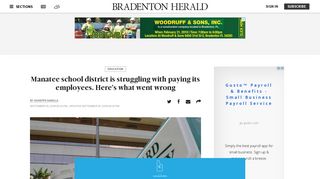 Payroll problems at Manatee school district | Bradenton Herald