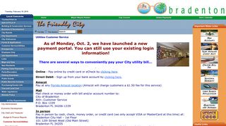 Customer Service/Utilities - City of Bradenton