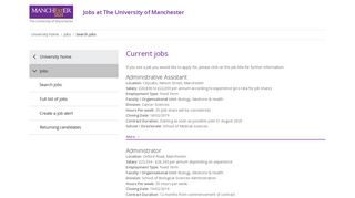 Full list of jobs - The University of Manchester | Jobs | Search here for ...